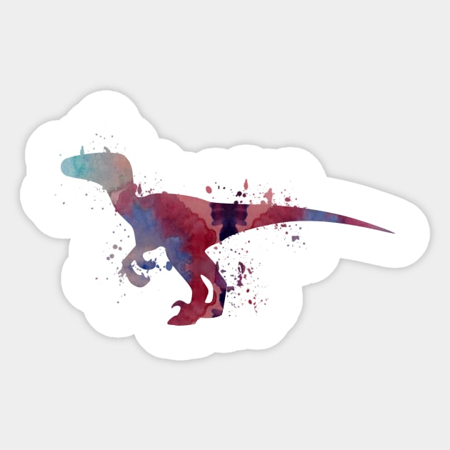 Velociraptor Sticker by TheJollyMarten